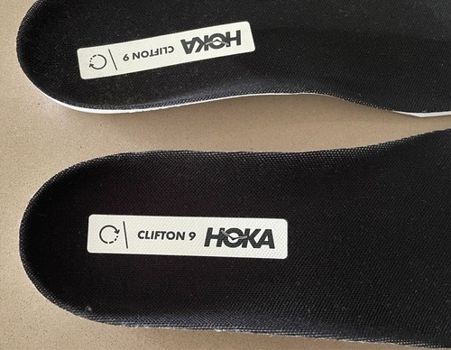 HOKA ONE ONE Replacement Insoles ONLY From Mens Clifton 9 Size US/10 2E Wide Fit - Picture 2 of 4