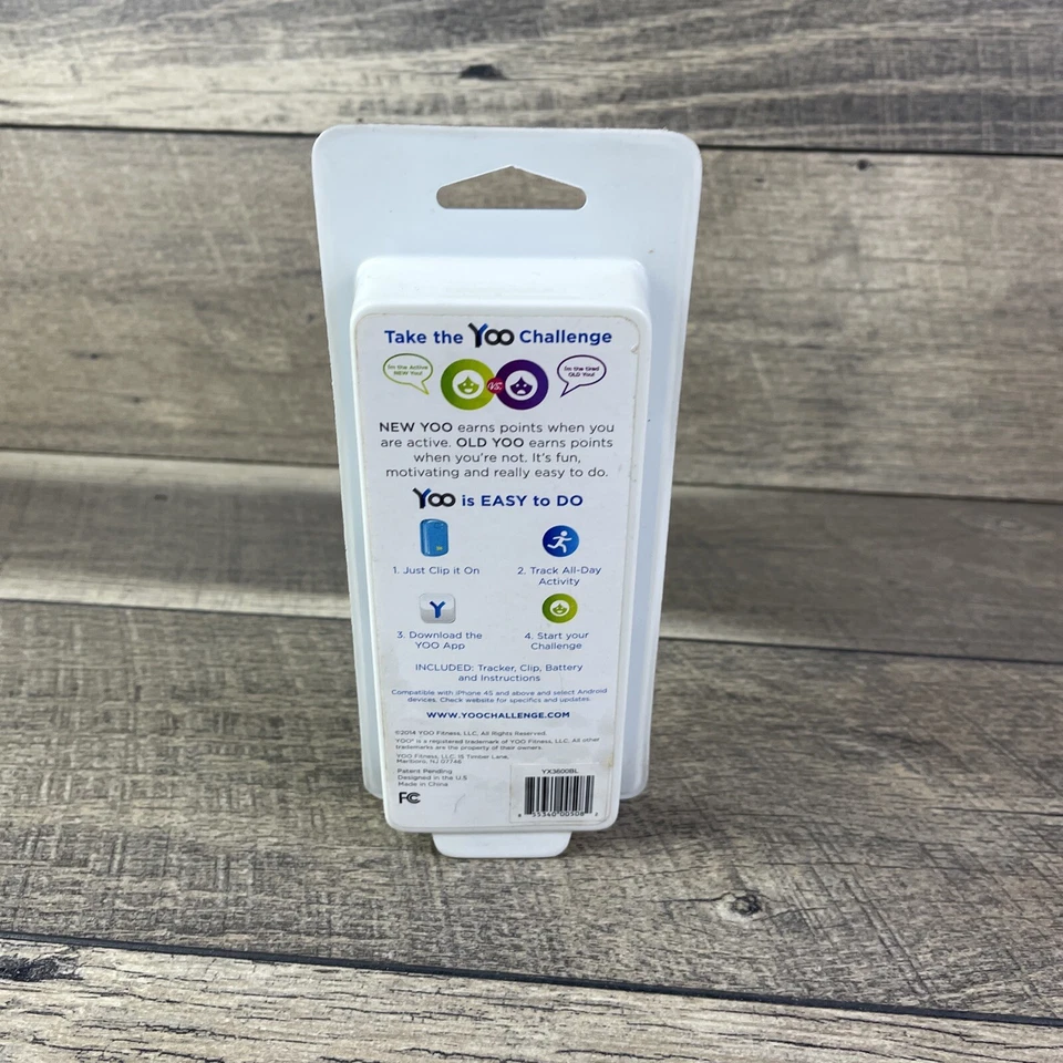 Mini rastreador de actividad inalámbrico Yoo2 12+ meses pasos, distancia, calorías, aplicación Yoo Foto 3 de 4