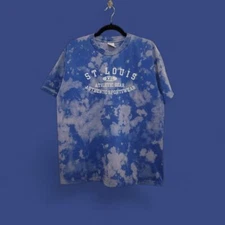 Vintage St Louis Athletic Gear Bleach Tie Dye Anvil XL VTG Retro y2K Sports