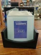 Cherished Accents Glass Photo Coasters - 4 Coasters