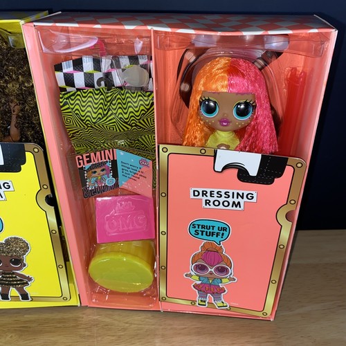 LOL Surprise OMG 4 Pack Fashion Dolls Swag Lady Diva Royal Bee Neonlicious Fr Sh - Picture 7 of 14