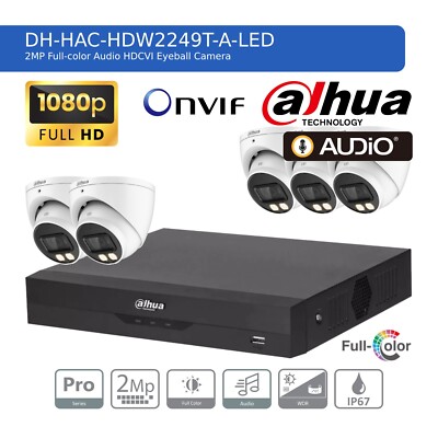 DAHUA CCTV 1080P ÜBERWACHUNGSKAMERA SYSTEM 8CH 4CH HD DVR HAUSÜBERWACHUNG AUSSENBEREICH