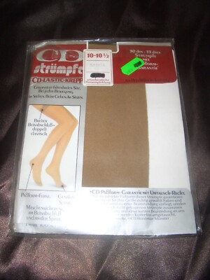 VINTAGE CD Straps Strümpfe Nylons Gr. 10-10,5 saskia Stockings Damenstrümpfe OVP