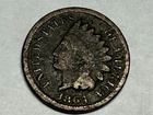 1864 bronze INDIAN HEAD U.S. Cent. Civil War era. VG-Fine, rough. #m33
