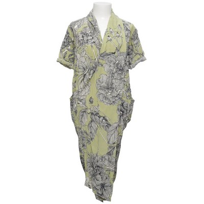 One Hundred Stars, Kleid, Größe: S/M, Grün/Schwarz, Blumen, Damen #AcB