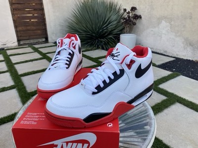 Nike Mens 11.5 White Air Flight Legacy Sneakers Retro OG BQ4212-100 New
