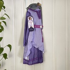 Disney WISH Asha Adventure Dress Attached Belt Costume 4-6X Jakks Pacific NEW