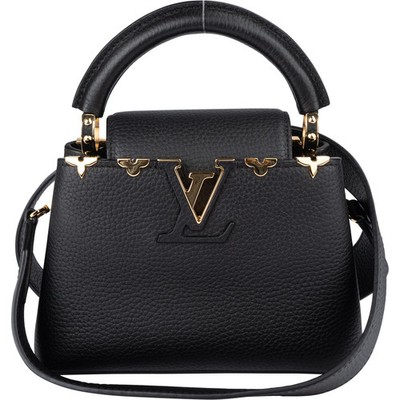 Louis Vuitton Taurillon Leather Flower Mini Capucines BB Handbag Tasche