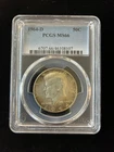1964-D Kennedy Half Dollar PCGS MS66 Silver 50C Uncirculated Denver Nice Toning