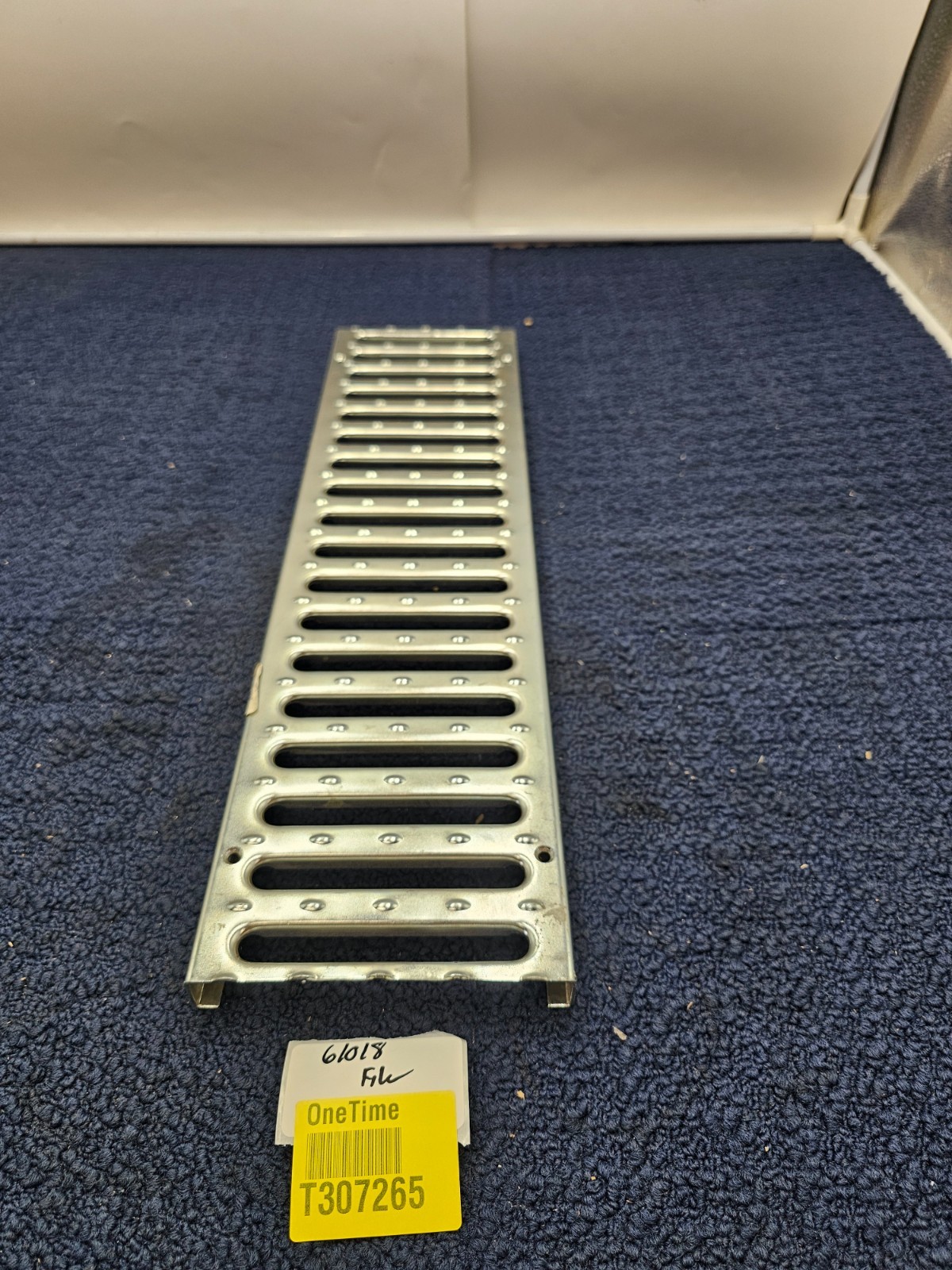 NDS 824 5 in. Pro Series Channel Drain Grate, 5-1/4 in. wide x 19-5/8 in. Galv