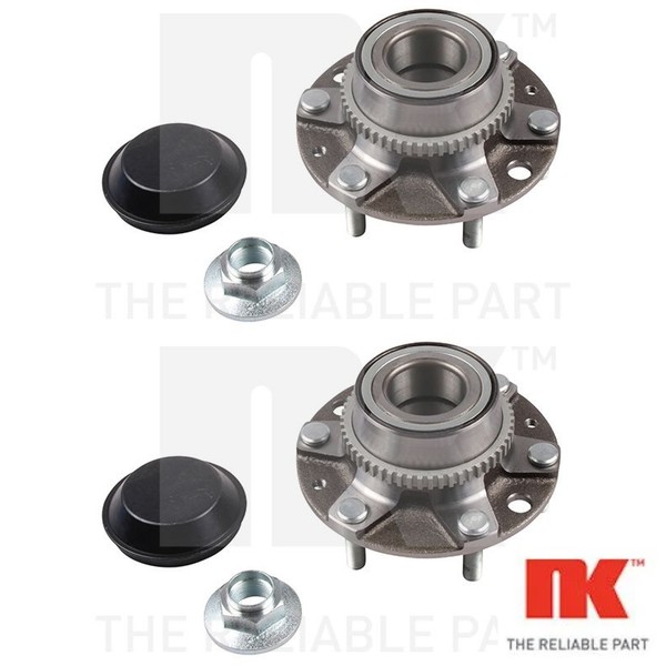 2X Radlagersatz NK 763510 2 Radlager Satz Links Rechts Hinterachse Hinten-image