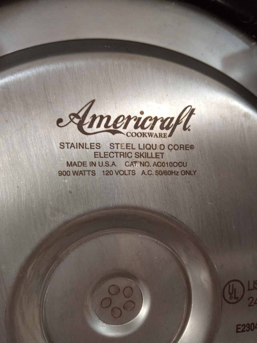 Kitchen Craft West Bend Liquid Core Stainless Electric Skillet 11