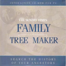 FAMILY TREE MAKER Interactive CD-ROM For PC (THE SUNDAY TIMES Newspaper CD-ROM)