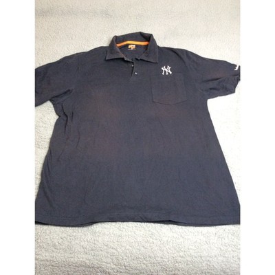 NY Yankees Timberland Pro Polo Shirt w/Pocket Blue- XL