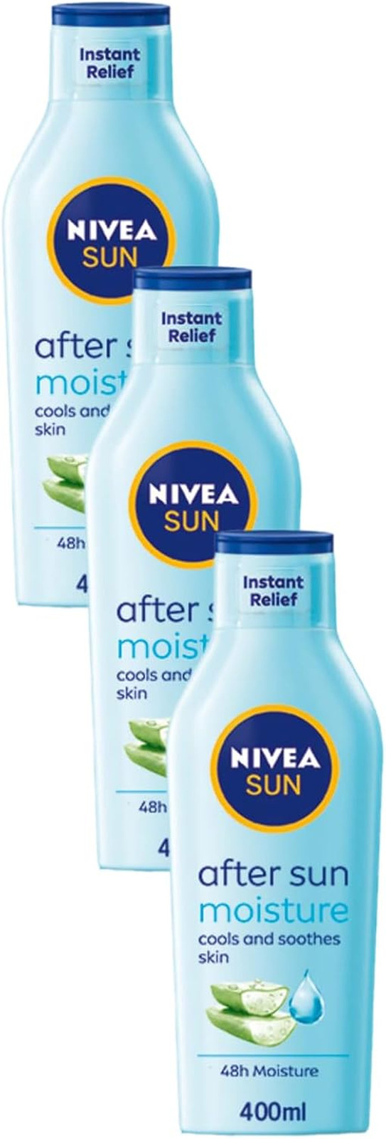 NIVEA SUN after Sun Moisturising Soothing Lotion (400 Ml), Cooling Moisturiser w