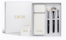 Christian Dior Beauty Makeup Brush Set NIB Silver Welcome Gift Retail 150