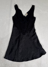 Victoria's Secret Vintage Black Lace Slip Dress Night Gown Small Benefits Chrty