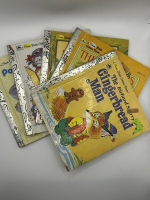 Lot 5 First Little Golden Books Three Bears Gingerbread Man Mother Goose Vintage