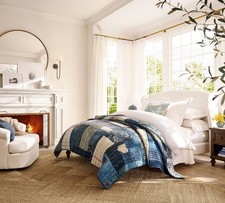 Pottery Barn Love Handcrafted Reversible Quilt Full/Queen