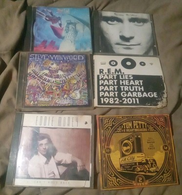 Lot of 6 Classic Rock CDs - Tom Petty, Meatloaf, REM, S. Winwood, Phil Collins