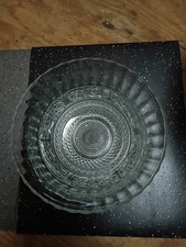 Bowl KIG Malaysia pressed glass serving bowl
