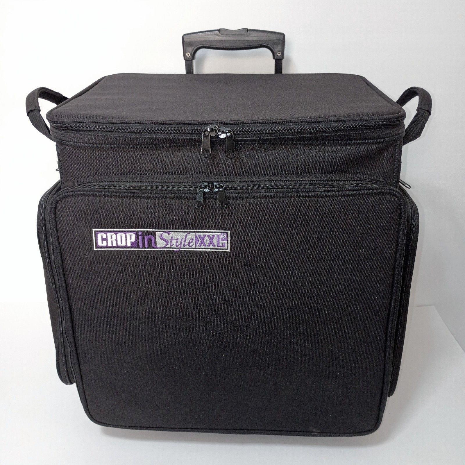 CROP-IN-STYLE XXL Rolling Tote Scrapbook Art Craft Storage Organizer Luggage Bag