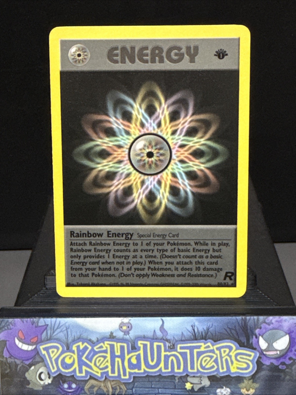 Pokemon Card Rainbow Energy 80/82 1st Edition Team Rocket WOTC Rare Non Holo NM