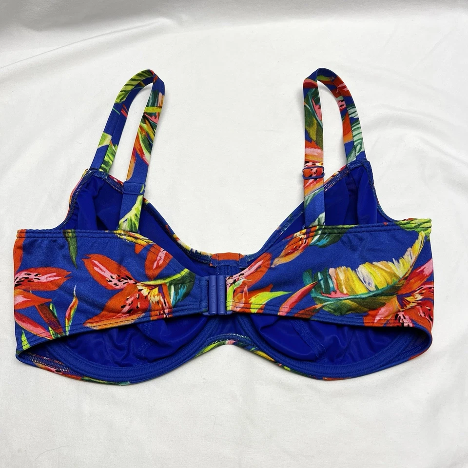 Prima Donna Bikini Top Floral UK 36E/EU 80E/FR 95 G Lilies Underwired - Image 2 of 4
