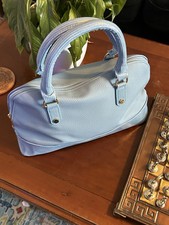 Avon Ladies JV Embossed Trim Dome Bag - Mila Kettle - Blue