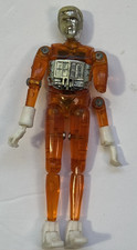 Vintage 1976 Mego Micronauts Time Traveler arancione - gomito rotto / ricambi - ottime condizioni