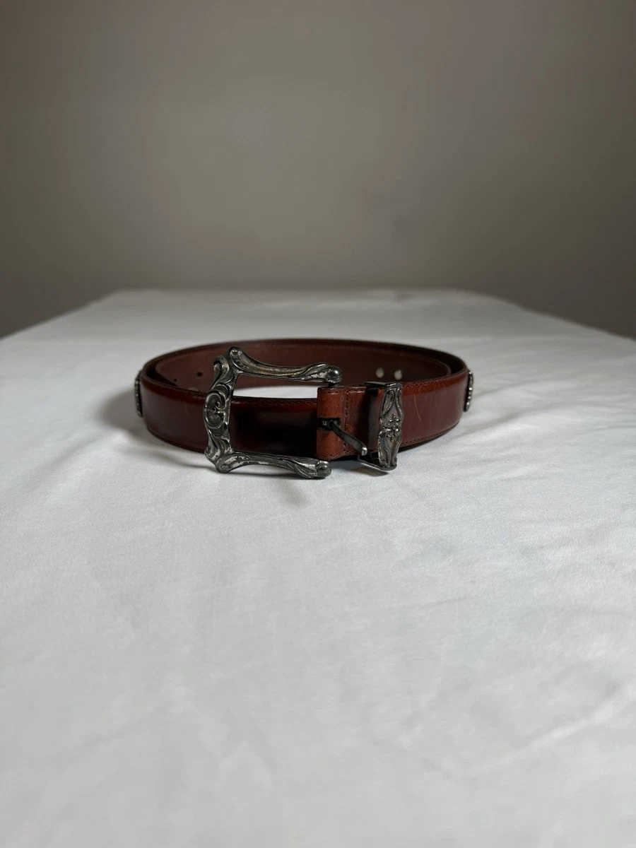 Fossil Leather Silver Belts for Women for sale | eBay display picture 1