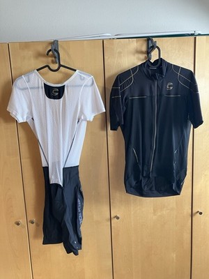 Cannondale Jersey Trikot Bib Short L Gold Schwarz Elite Set