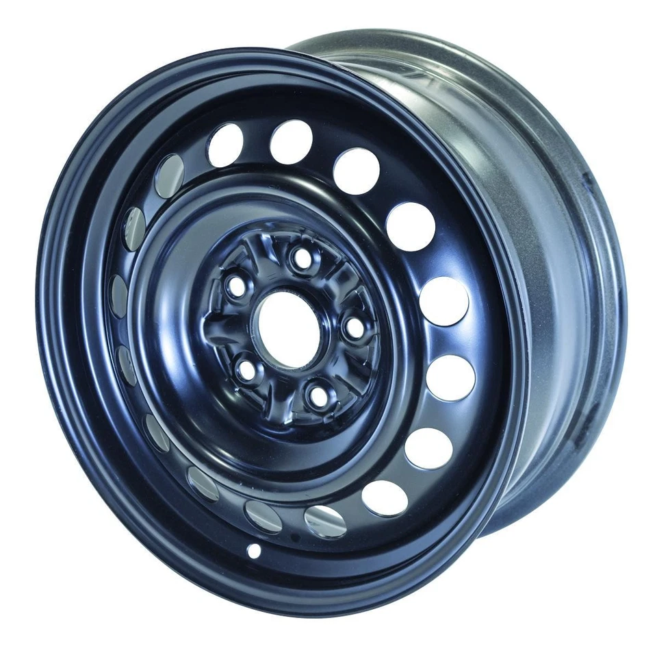 Set of 4 16in Black Steel Wheel Rims for 2005+ Toyota, RTX7AA2 16x6.5 5x114.3 ET - Image 4 of 4