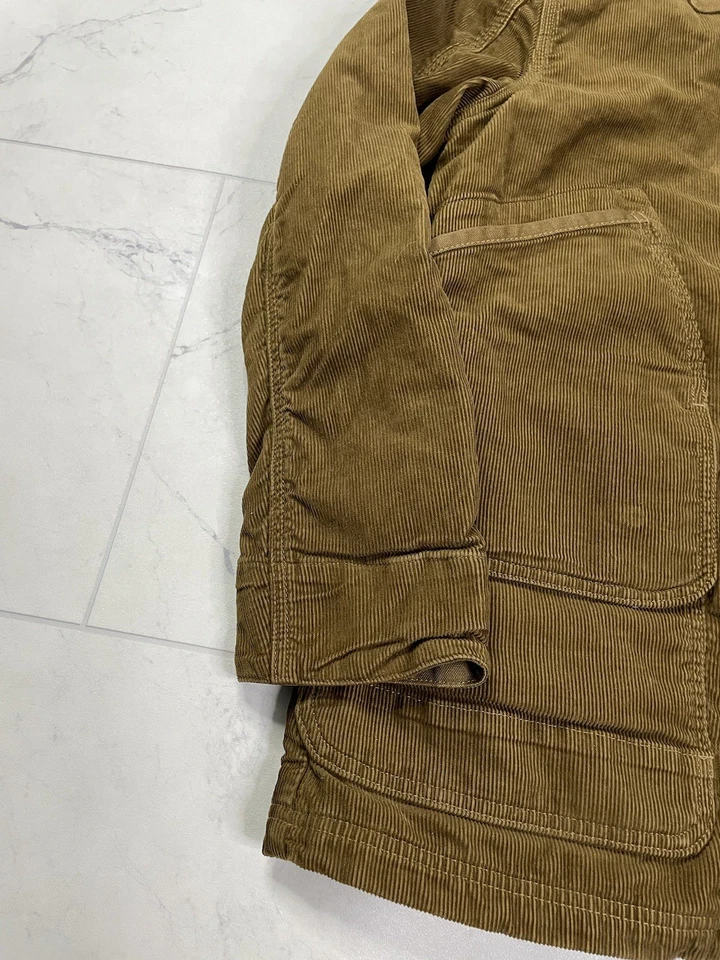 JACK SPADE Lined Barn Coat M Caramel Brown with 6 Pockets Retail $595.00 - Image 3 of 4