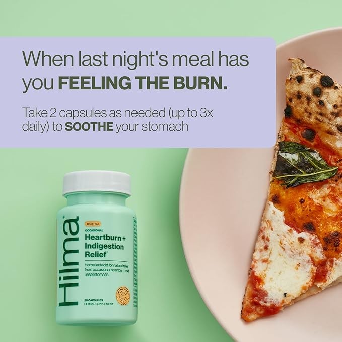 Hilma Heartburn & Indigestion Relief - 50 Vegan Capsules