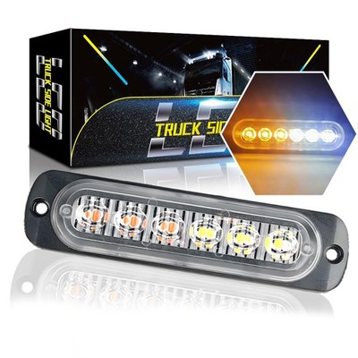 8~32X Car Truck LED Light Strobe Bar Flashing Warning Hazard Beacon White Amber