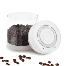 Minidiva Smart Vacuum Food Jar 600ml, Electric Airtight Glass Coffee Storage