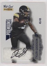 2022 Wild Card MATTE Premium White - Blue Foil 45/49 Tyler Goodson Auto 05vf