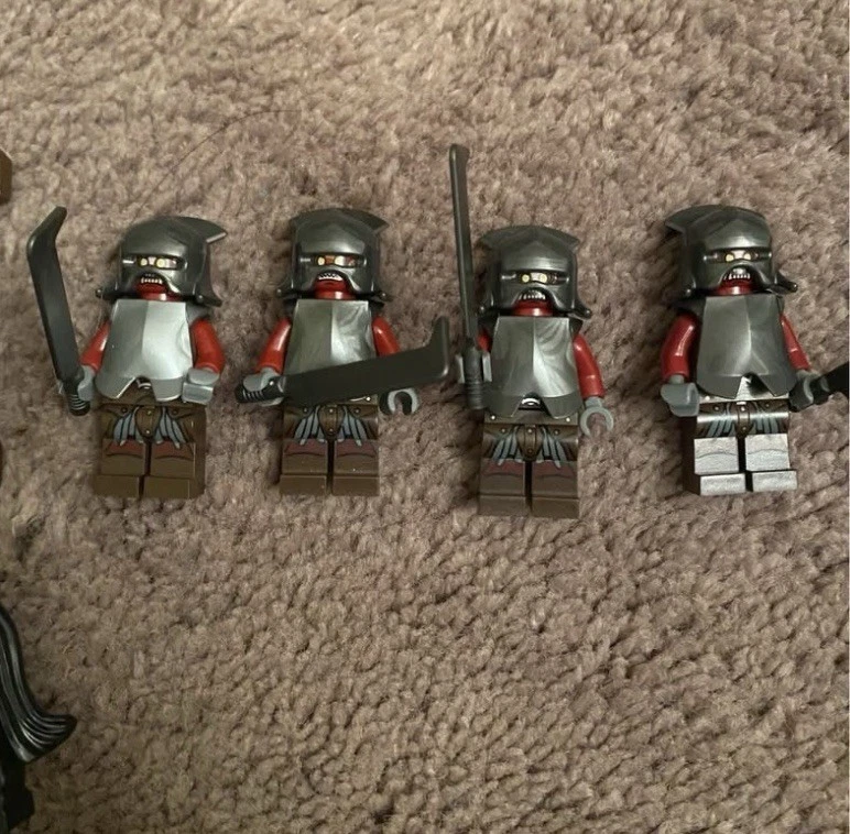 Lego Lord Of The Rings Hobbit LOTR 7 Uruk-Hai Minifigure Lot From 9474 9471 9476 - Image 2 of 4