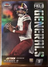 2024 Topps Finest Jayden Daniels Field Generals Gold Refractor /50 RC