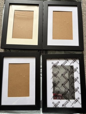 A5 SCHWARZ BILDERRAHMEN FOTO POSTER RAHMEN ZERTIFIKAT HÄNGEND 4ER PACK
