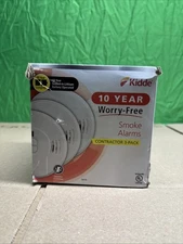 Kidde Smoke Detector Fire Alarm Lithium Battery Powered Built In Portable 3 Pack