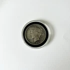 1921 Peace Dollar coin in hard plastic case
