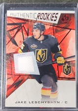 2021-22 Upper Deck SP Game Used - Authentic Rookies Jake Leschyshyn #166 Red...