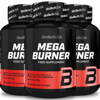 MEGA BURNER - 90-270 Kaps   kraftvolle Unterstützung beim Abnehmen, ohne Koffein