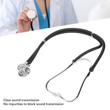 Double Head Stethoscope Aluminium Alloy Clear Transmission Fetal Heart Ste CUT