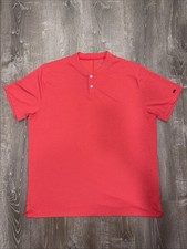 Nike Tiger Woods Polo Shirt Men  s XL Red Blade Collar Aeroreact Golf PGA Tour