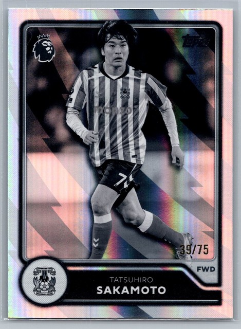 Tatsuhiro Sakamoto 2026-27 Topps Premier League #270 Black & White Foil /75