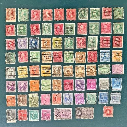 Sc #210 - 829 E12 15 INSTANT VINTAGE US STAMP COLLECTION~* 77 DIFF  1883 to 1939