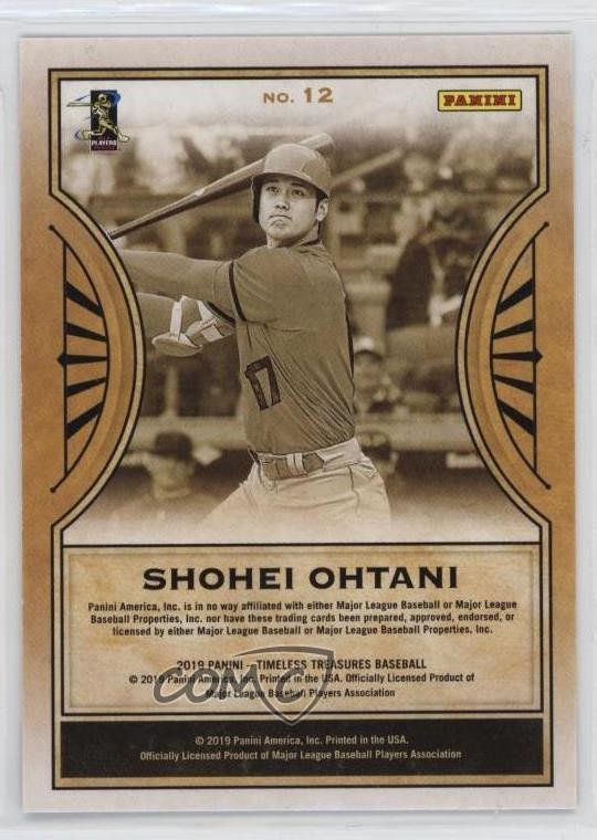 大谷翔平 2019 paniniパッチカード MajesticMaterials 2019 Panini Donruss - Shohei Ohtani #MM-SO for sale | eBay